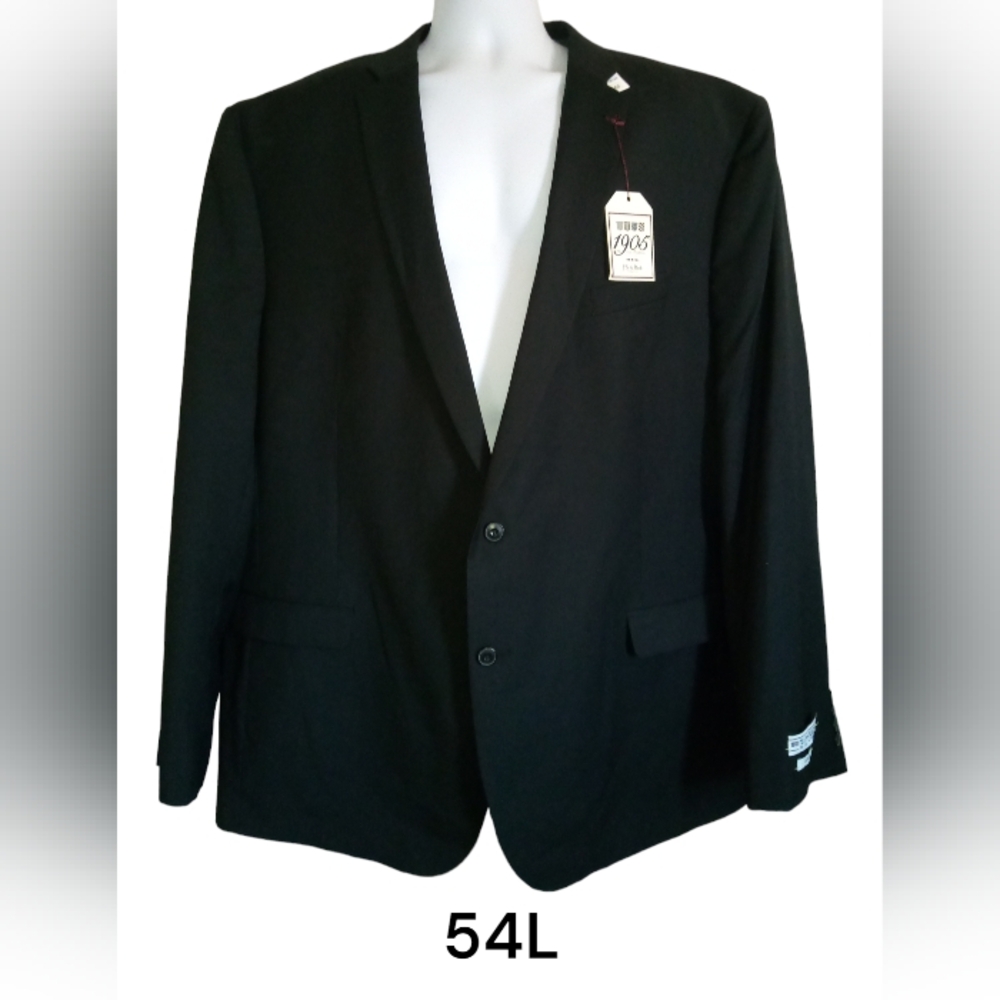 Mens Jacket (54L) 1905 Jos. A Bank Black Tie